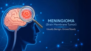 Meningioma treatment, brain tumor symptoms, benign brain tumor, neurosurgery recovery.